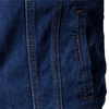 Denim and Duds Men’s Blue Denim Jacket with Fur Collar and Inner Fur