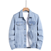 Denim and Duds Men’s Blue Classic Denim Jacket with Chest Pockets