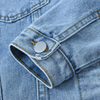 Denim and Duds Women’s Blue Oversized Denim Jacket with Pockets