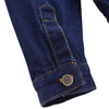 Denim and Duds Women’s Blue Oversized Denim Jacket with Lapel Collar and Patch Pockets